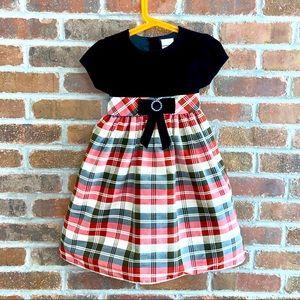 Perfectly Dressed Red & Black Plaid Dress- 5T